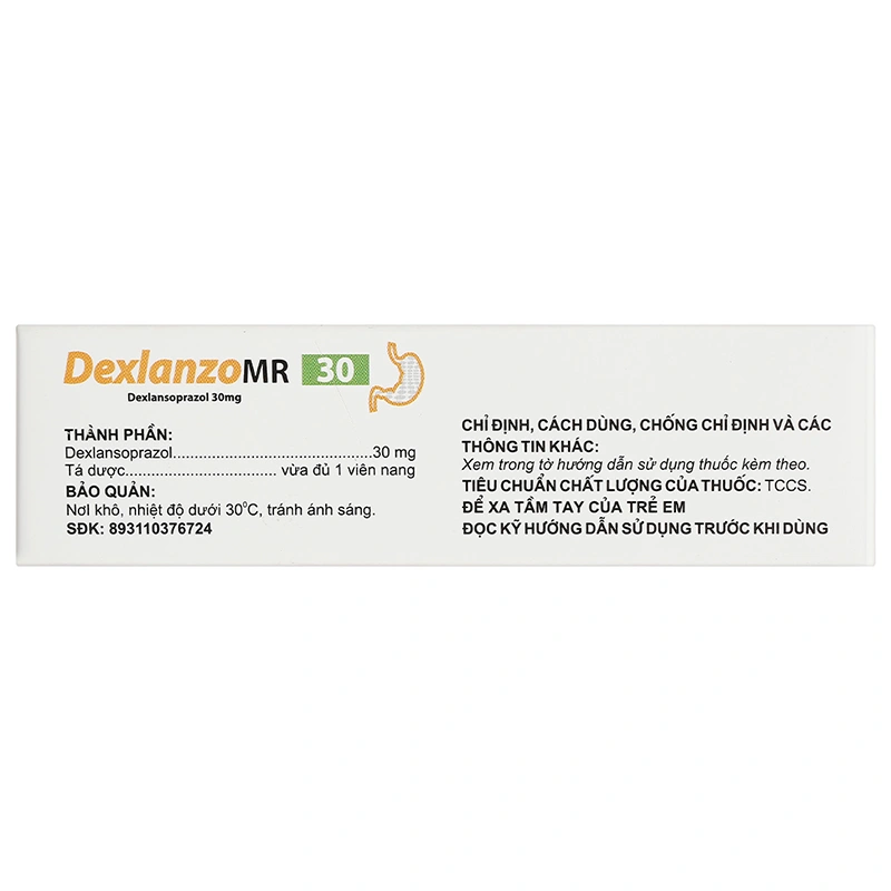 DexlanzoMR 30 điều trị viêm thực quản, trào ngược (4 vỉ x 7 viên) - 2